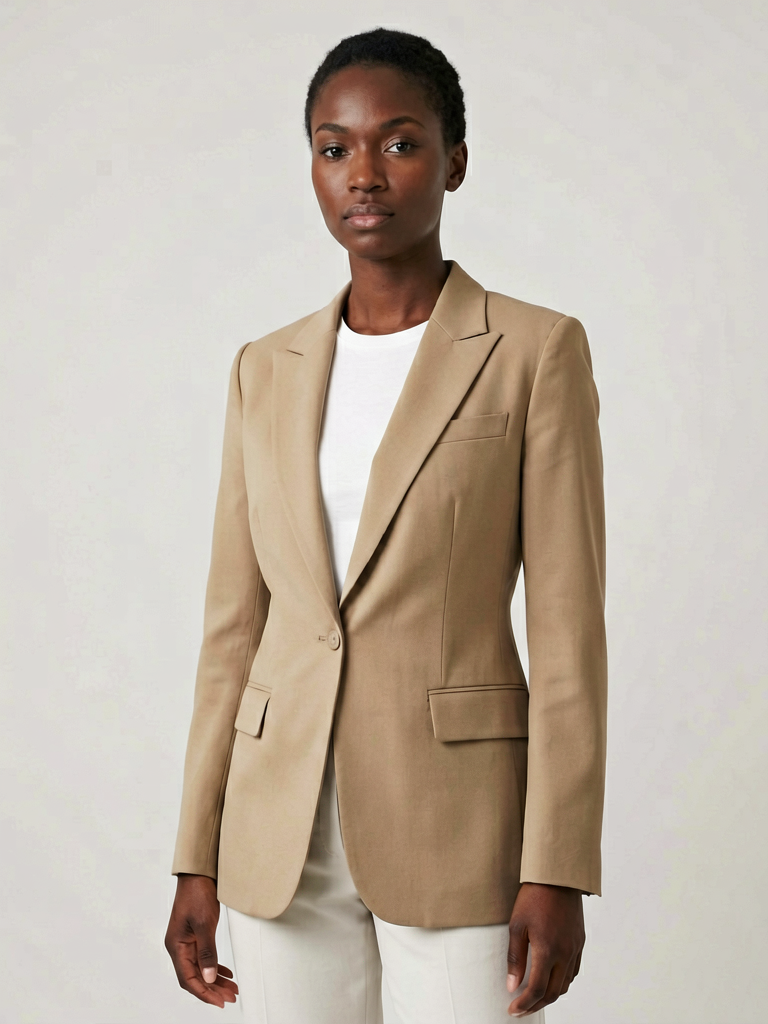 AI model wearing a jacket